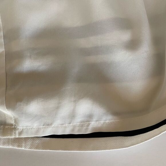 LOFT Striped Linen Mini Skirt – Black/White, Size 6P - Picture 6 of 6